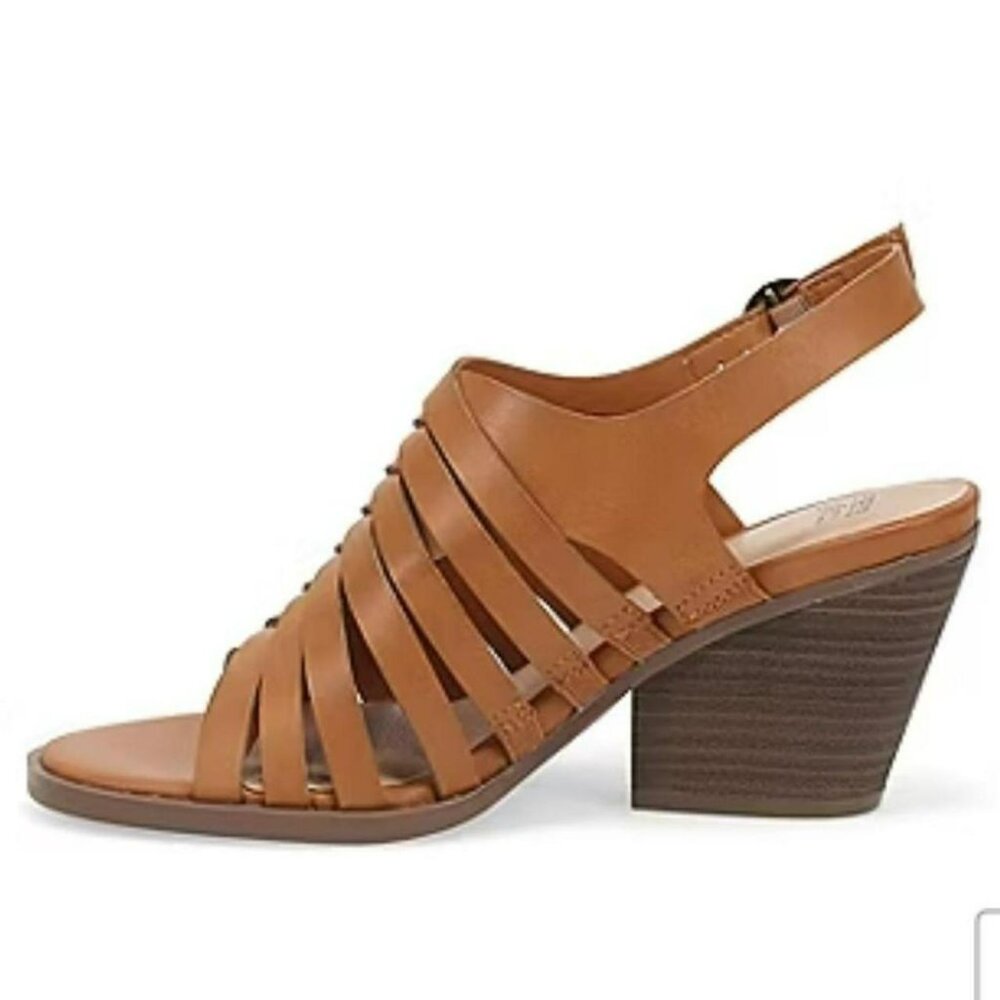 Frye women tan sandals NWT Sz 9 Boho Cottage Church Summer Wedding Guest - Picture 5 of 8